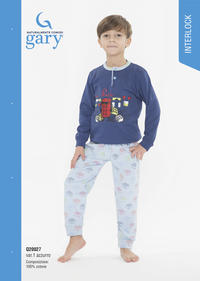 BOY'S PAJAMA M/L Q20027 Tellini S.r.l. Wholesale Clothing